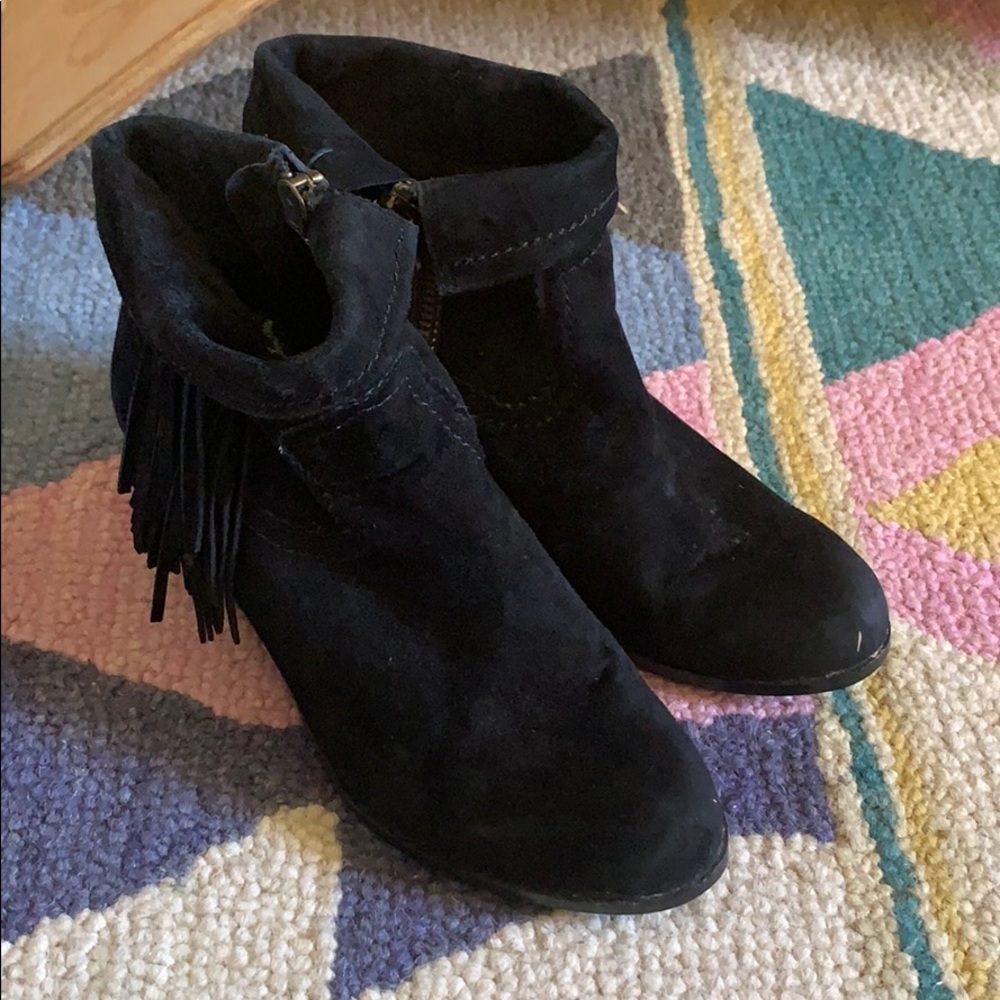 Sam Edelman fringe booties
